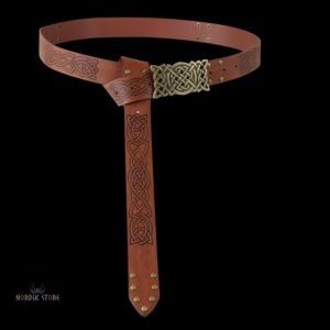 ceinture celtique nœud du guerrier marron, cadeau