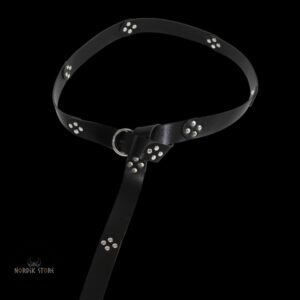 ceinture viking cercle des Braves noir, cadeau