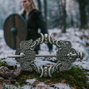 fibule viking bouclier d’Odin, cadeau
