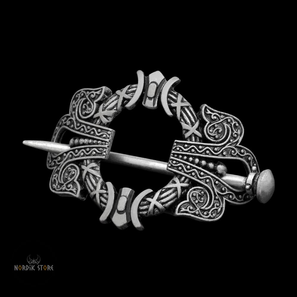 fibule viking bouclier d’Odin, cadeau femme et ados