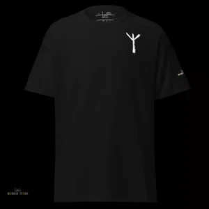 T-Shirt Viking Algiz Rune de Protection, cadeau