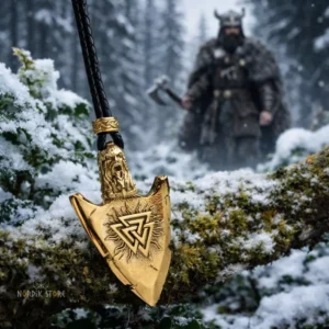 amulette viking pointe du Valknut