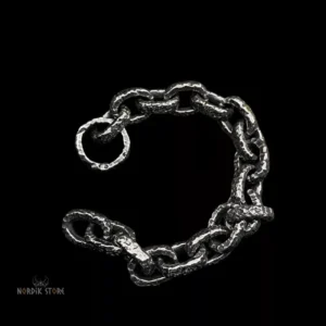 bracelet viking Chaîne de Fenrir en acier, cadeau