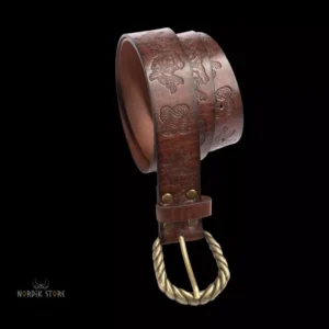 ceinture viking Torsade des Jarls marron