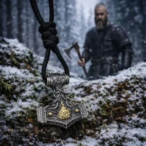 collier viking Mjöllnir des anciens Jarls comme Ragnar